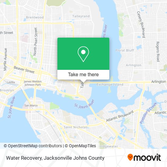 Water Recovery map