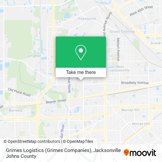 Mapa de Grimes Logistics (Grimes Companies)