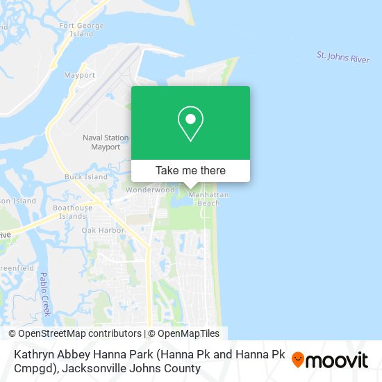 Kathryn Abbey Hanna Park (Hanna Pk and Hanna Pk Cmpgd) map