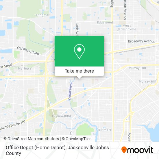 Office Depot (Home Depot) map