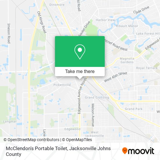 McClendon's Portable Toilet map