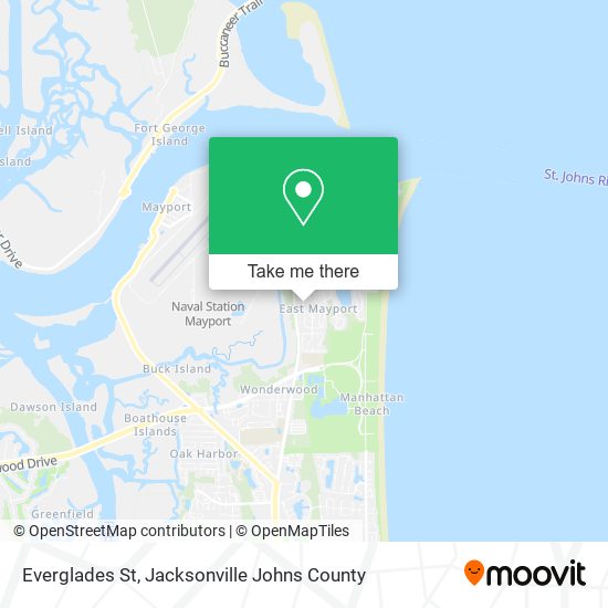 Mapa de Everglades St