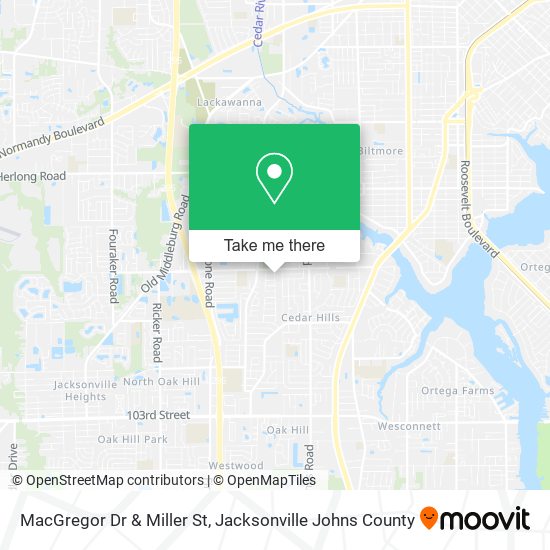 Mapa de MacGregor Dr & Miller St