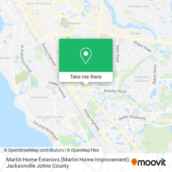 Mapa de Martin Home Exteriors (Martin Home Improvement)