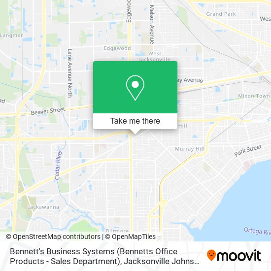 Bennett's Business Systems (Bennetts Office Products - Sales Department) map