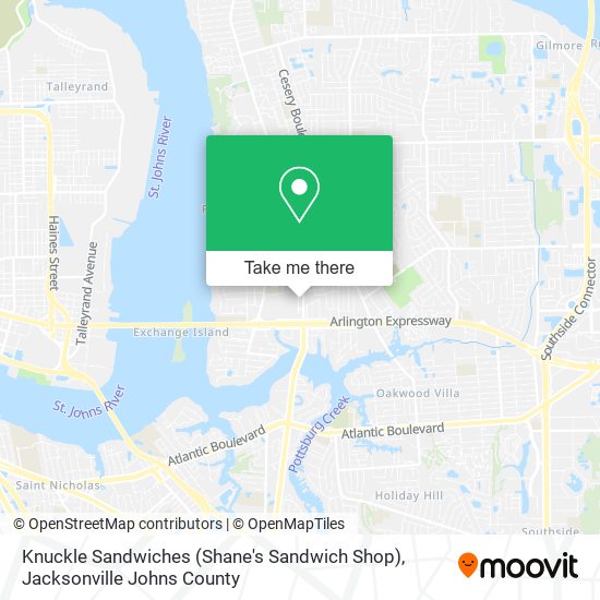 Mapa de Knuckle Sandwiches (Shane's Sandwich Shop)