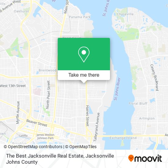 The Best Jacksonville Real Estate map