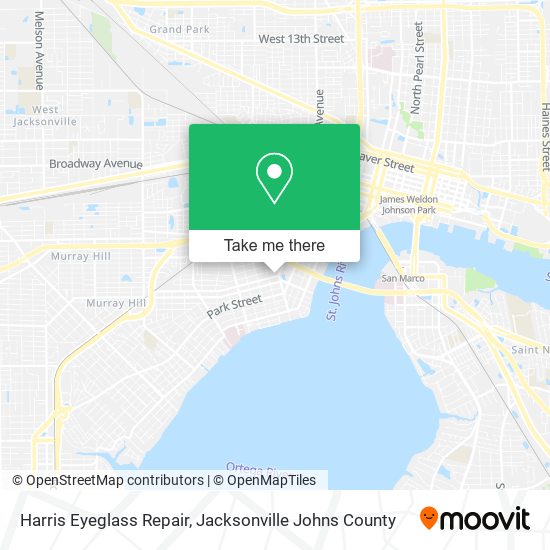 Harris Eyeglass Repair map