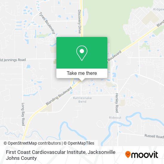 Mapa de First Coast Cardiovascular Institute