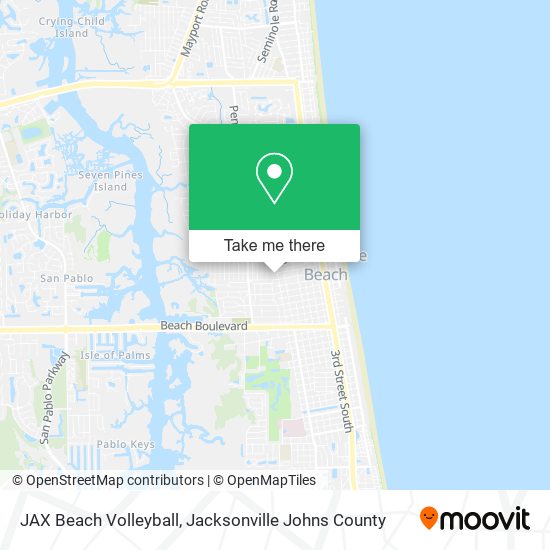 Mapa de JAX Beach Volleyball