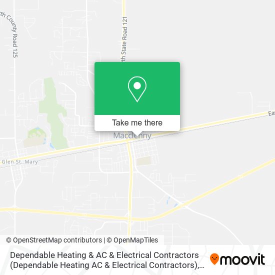 Dependable Heating & AC & Electrical Contractors map