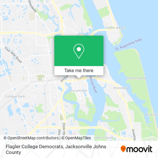 Flagler College Democrats map