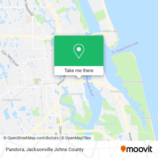 Pandora map