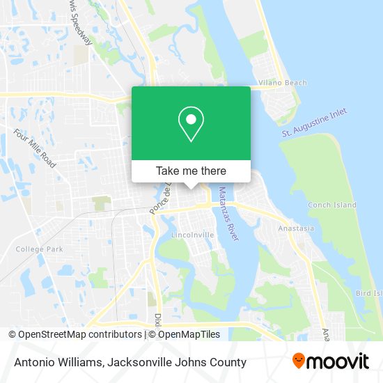 Mapa de Antonio Williams