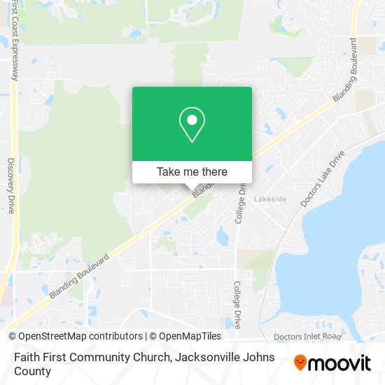 Mapa de Faith First Community Church