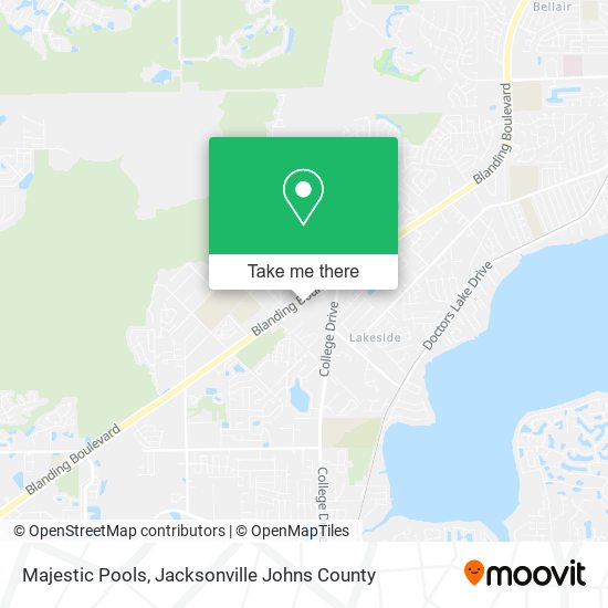 Majestic Pools map