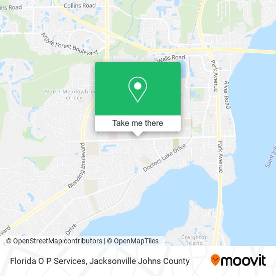 Florida O P Services map