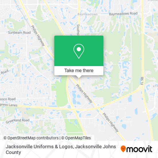 Jacksonville Uniforms & Logos map