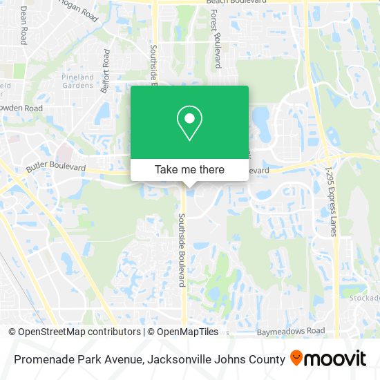 Promenade Park Avenue map