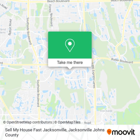 Sell My House Fast Jacksonville map