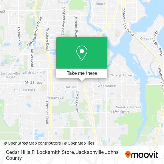 Cedar Hills Fl Locksmith Store map