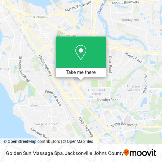 Golden Sun Massage Spa map