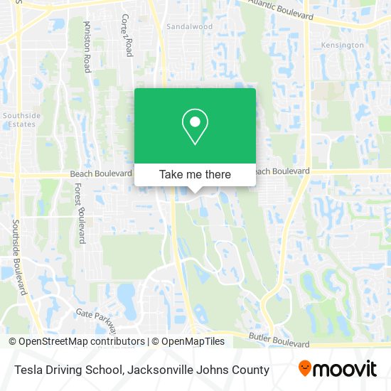 Mapa de Tesla Driving School
