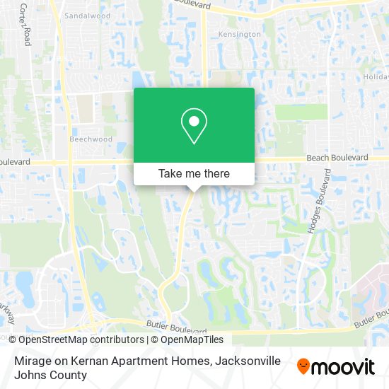 Mapa de Mirage on Kernan Apartment Homes