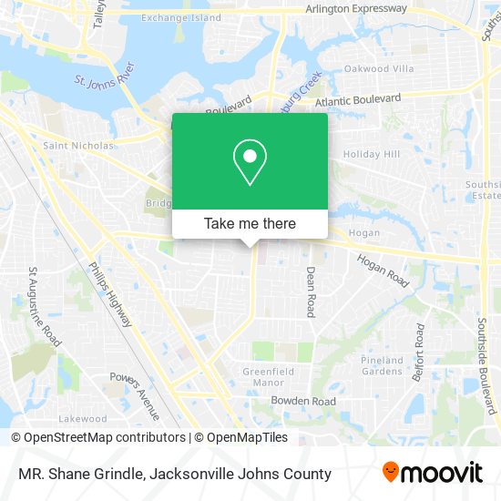MR. Shane Grindle map