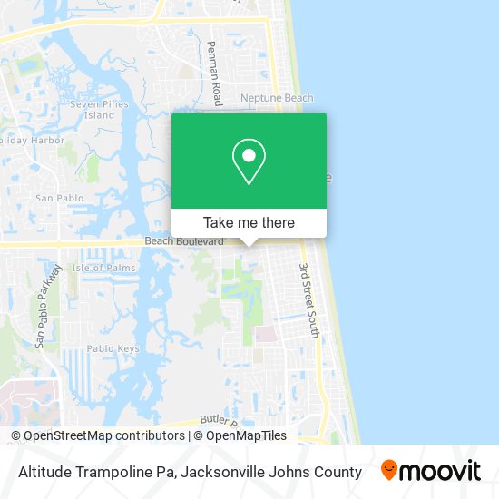 Altitude Trampoline Pa map