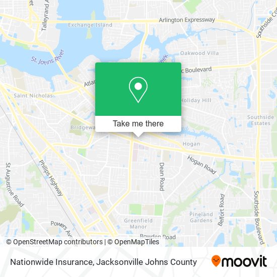 Nationwide Insurance map