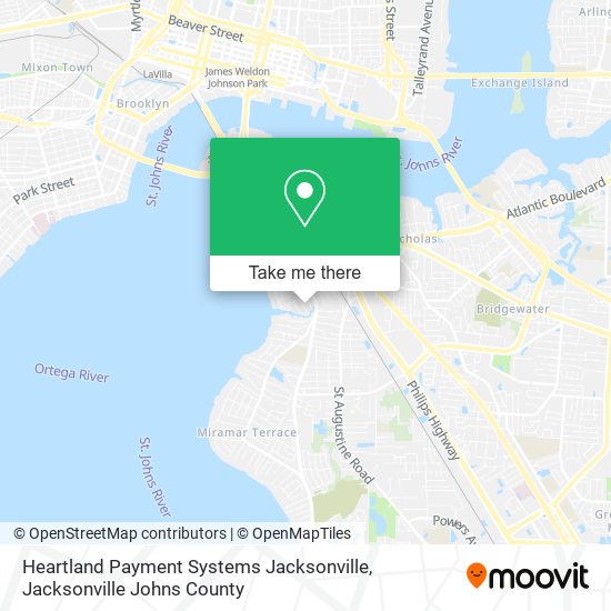 Heartland Payment Systems Jacksonville map