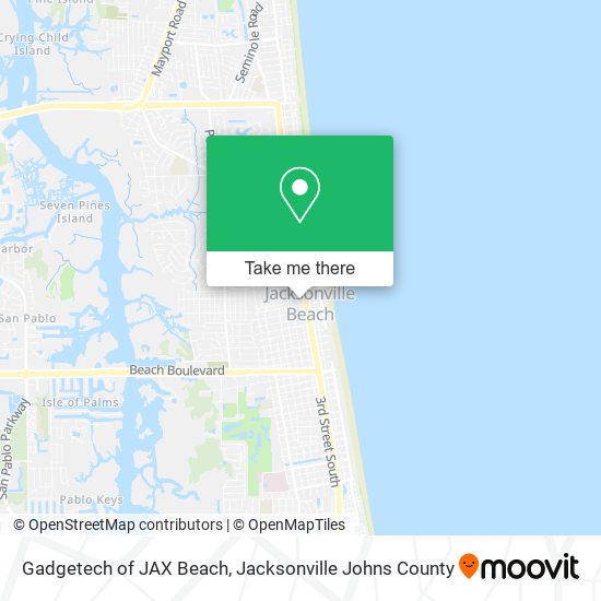 Mapa de Gadgetech of JAX Beach