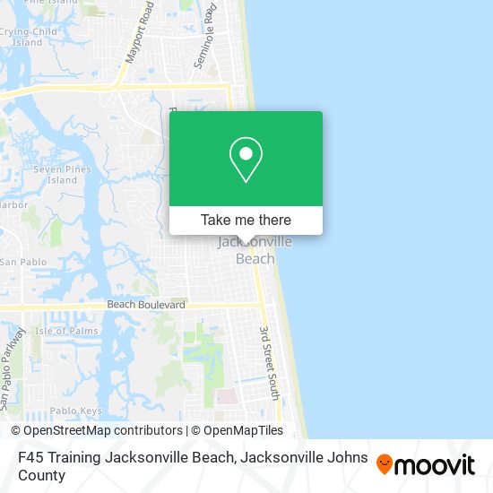 F45 Training Jacksonville Beach map