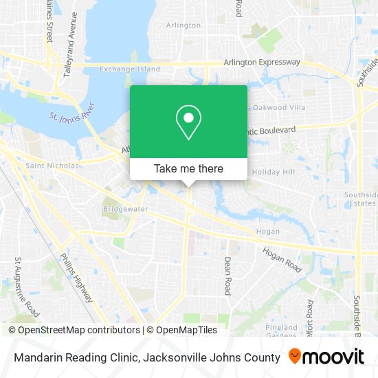 Mapa de Mandarin Reading Clinic