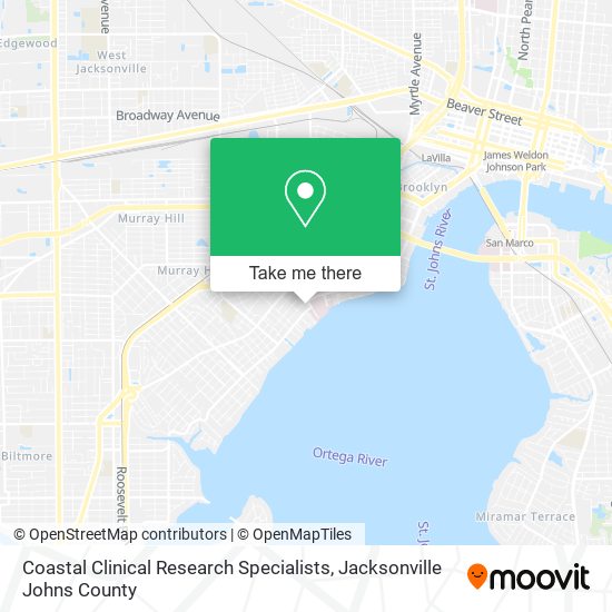 Mapa de Coastal Clinical Research Specialists