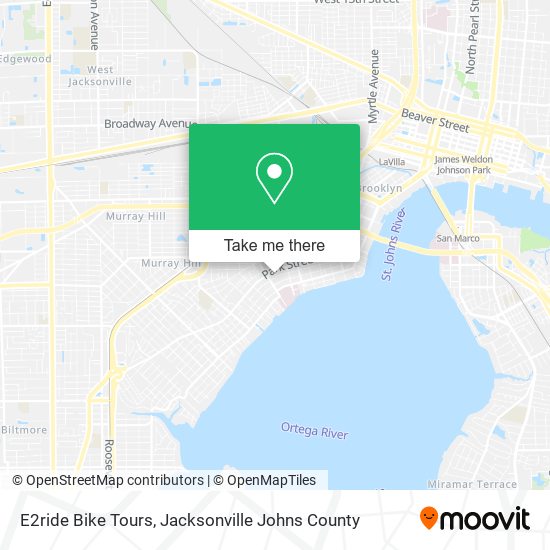 E2ride Bike Tours map