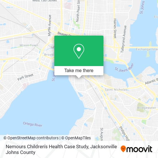 Mapa de Nemours Children's Health Case Study