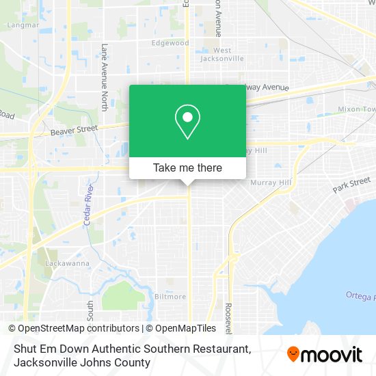 Shut Em Down Authentic Southern Restaurant map