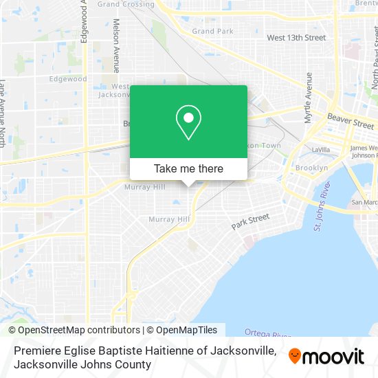 Premiere Eglise Baptiste Haitienne of Jacksonville map