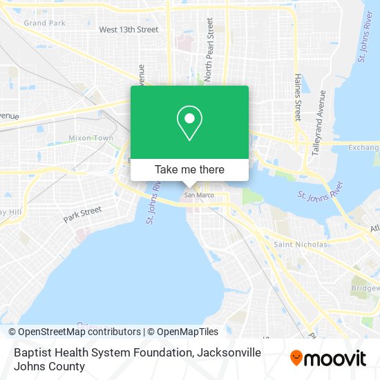 Baptist Health System Foundation map