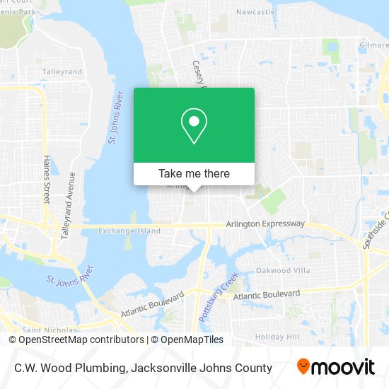 Mapa de C.W. Wood Plumbing