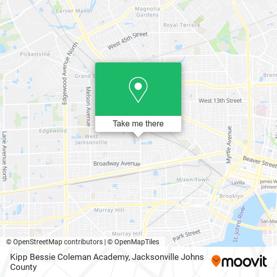 Kipp Bessie Coleman Academy map
