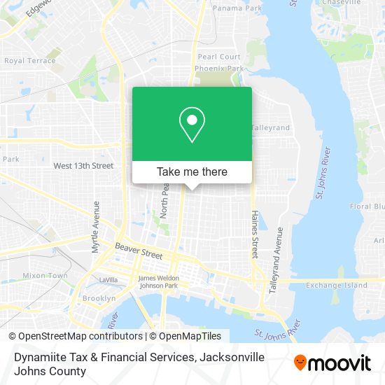 Mapa de Dynamiite Tax & Financial Services