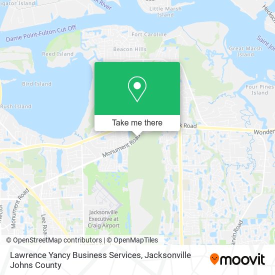 Lawrence Yancy Business Services map