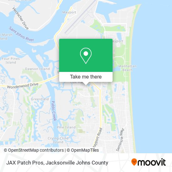 Mapa de JAX Patch Pros
