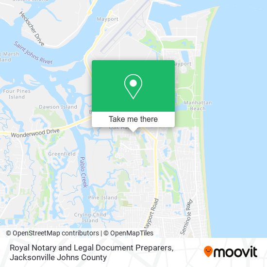 Royal Notary and Legal Document Preparers map