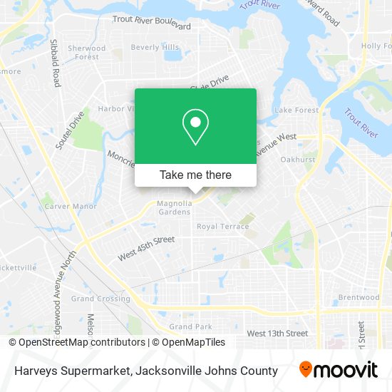 Harveys Supermarket map