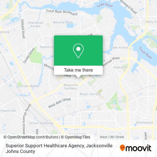 Superior Support Healthcare Agency map