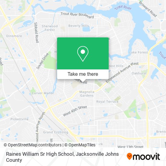 Mapa de Raines William Sr High School